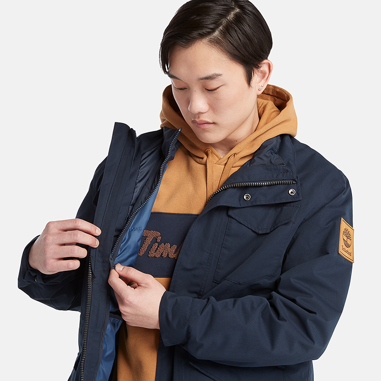 Timberland Outdoor 3-in-1 Waterproof Multi-Pocket Jacket Deep Sapphire Blue A2H9M-433 圖 10