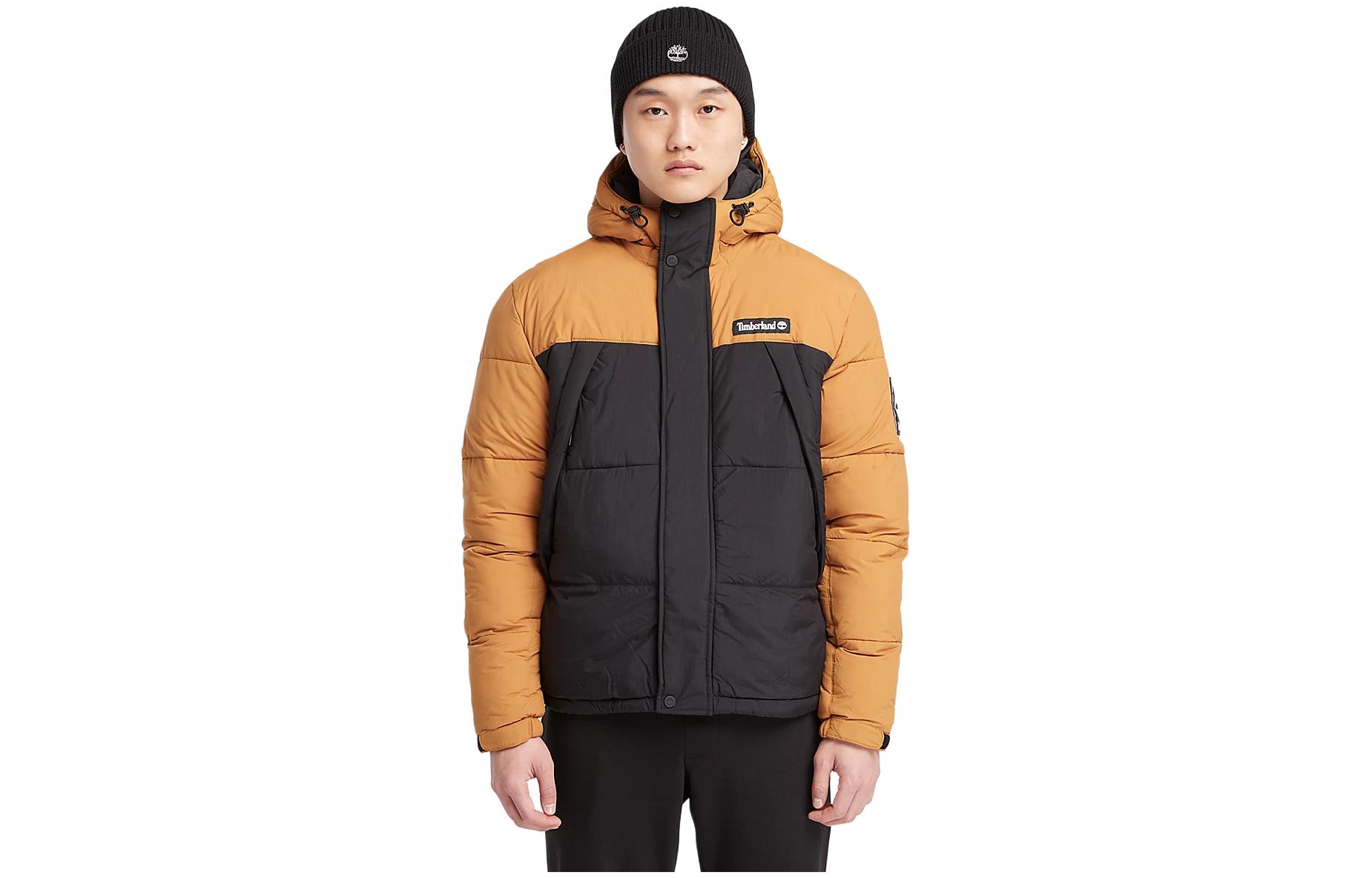 Timberland Outdoor Archive Waterproof Colorblock Logo Jacket Yellow A6S41-P57
