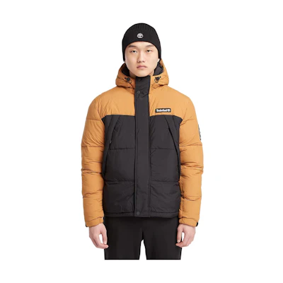 Timberland Outdoor Archive Waterproof Colorblock Logo Jacket Yellow A6S41-P57