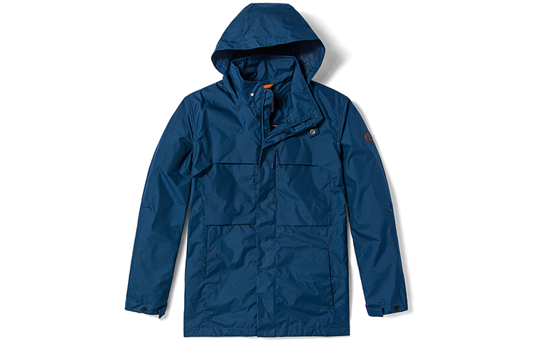 Timberland Outdoor Casual Hooded Jacket with Pockets - Deep Indigo Blue A62FH-288