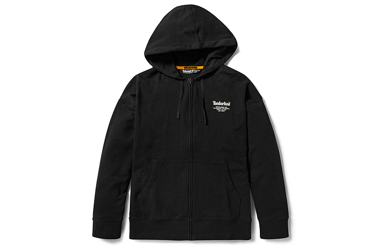 Timberland Outdoor Casual Hoodie Jacket with Print Zipper - Black A2D72-001