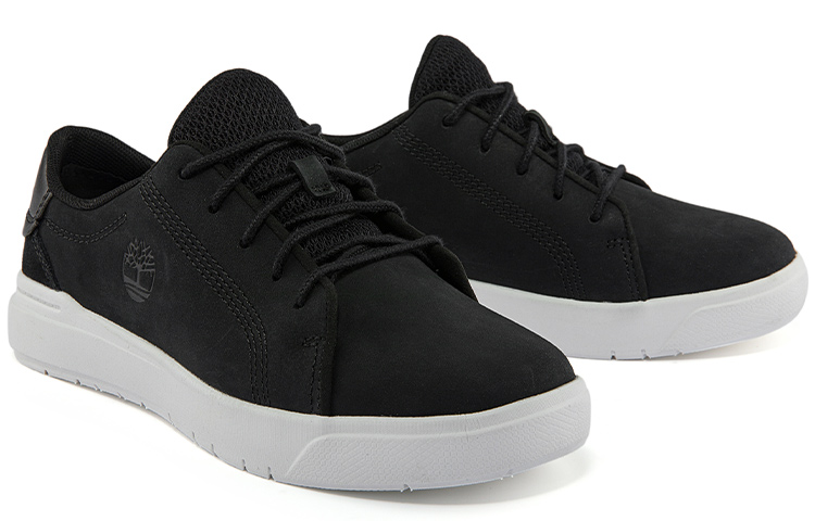 Shop Timberland添柏嵐22春夏青少年戶外舒適休閒鞋 男女同款 黑色