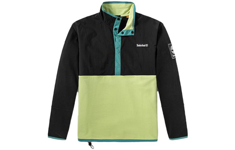 Timberland Outdoor Half-Zip Knit Jacket - Black/Green Colorblock A2DWY-BN1
