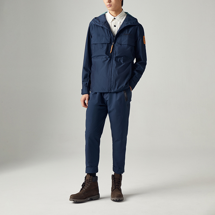 Shop 添柏岚户外连帽夹克 深蓝色 休闲运动外套 A61F1-433