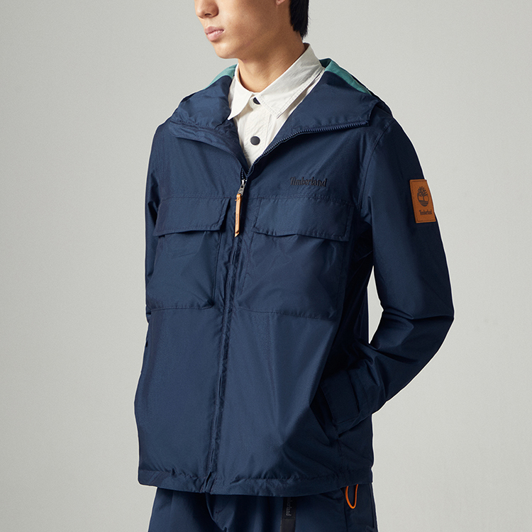 Purchase 添柏岚户外连帽夹克 深蓝色 休闲运动外套 A61F1-433