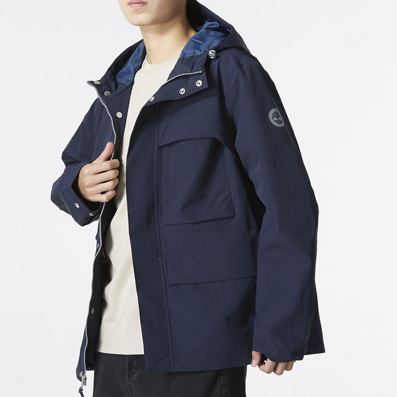 Purchase 添柏岚户外多口袋连帽夹克 - 深蓝宝石色 A69H5-433