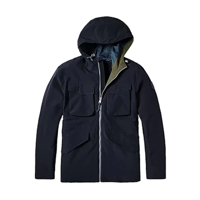 Timberland Outdoor Multi-Pocket Hooded Jacket Deep Navy Blue A2EJW-433