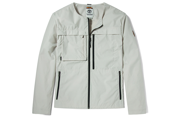 Timberland Outdoor Multi-Pocket Utility Travel Jacket Off-White Sand Color A2D9T-BH7