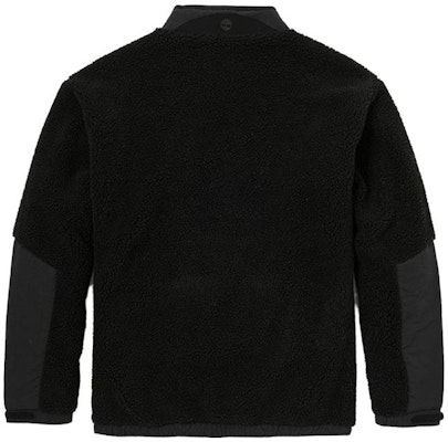 Timberland 戶外拼色抓絨半拉鍊外套 男女款 黑色 A5URK-001 Lookbook Timberland 戶外拼色抓絨半拉鍊外套 男女款 黑色 A5URK-001