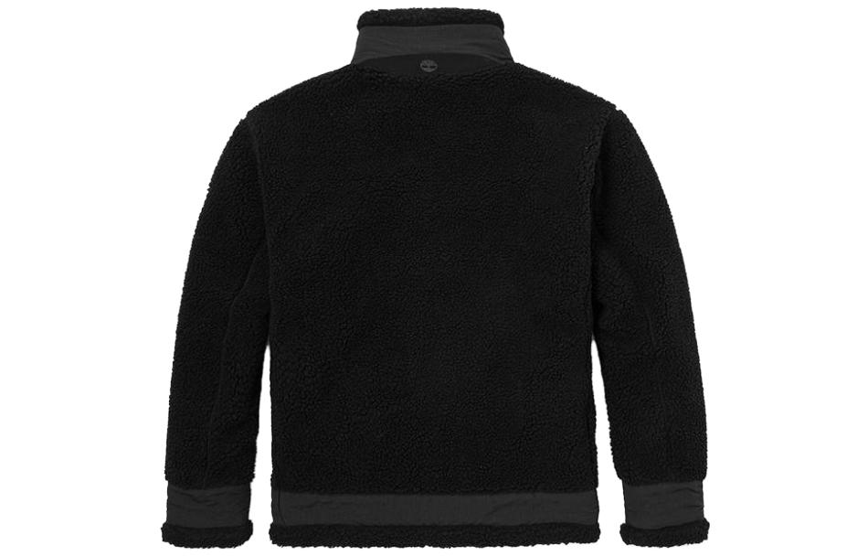 Shop 添柏岚户外混搭羊毛拉链口袋夹克 黑色 男女款 A5UQY-001