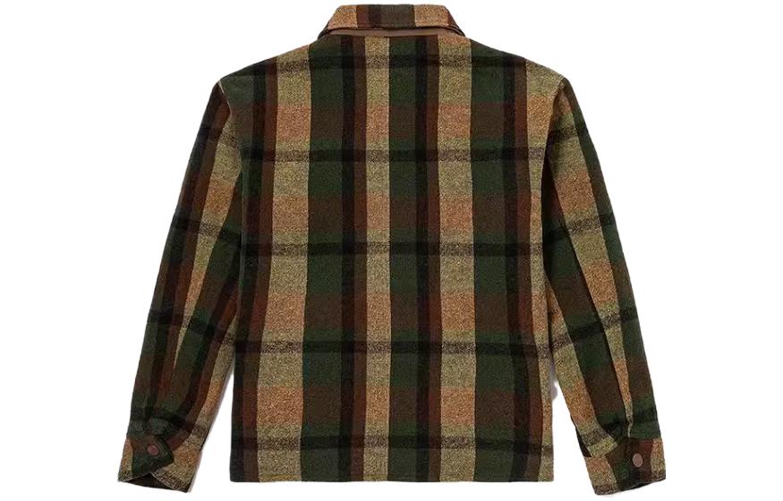 Lookbook Kemeja Lengan Panjang Timberland Retro Plaid Hijau Uniseks. A5UU3-U36