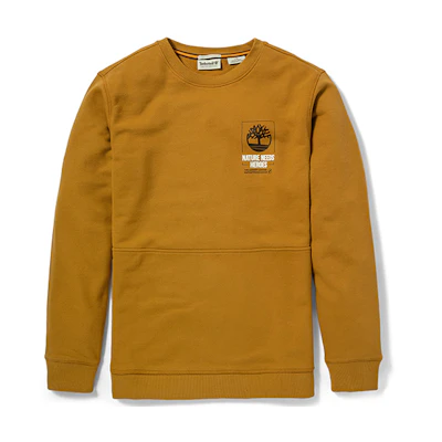 Timberland Outdoor Sports Casual Logo Sweatshirt Wheat Color A24NY-P47