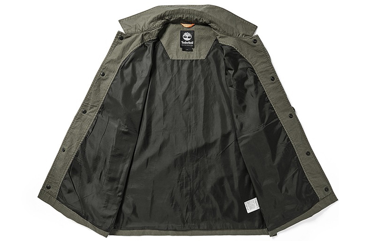 Shop Timberland Outdoor Utility Coach Jacket Green Men’s A2CCJ-A58