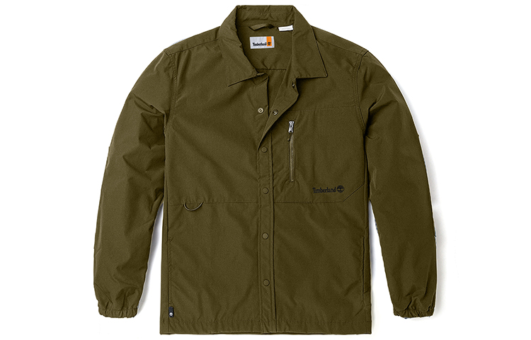 Timberland Outdoor Water-Resistant Collared Shirt Jacket Olive Green A6SF9-302