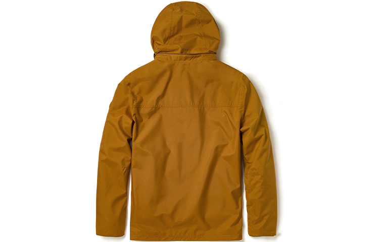 Lookbook Timberland 戶外防水3合1連帽Logo外套 小麥色 A2EU1-P47