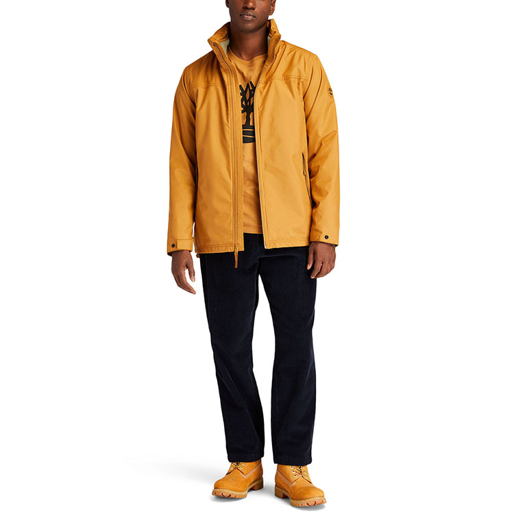 Details for Timberland 戶外防水3合1連帽Logo外套 小麥色 A2EU1-P47
