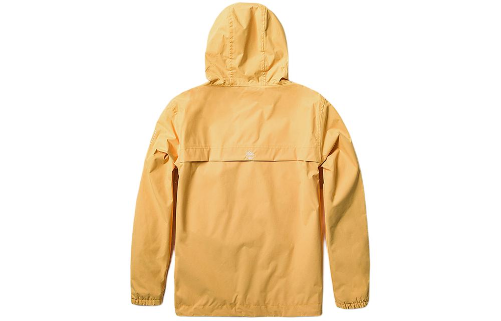Lookbook 팀버랜드 아웃도어 방수 후드 집업 재킷 미모사 옐로우 A695W-EG4