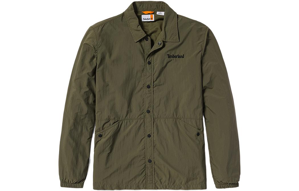 Timberland Outdoor Waterproof Jacket Military Green Loose Fit Hooded A5Y6H-A58