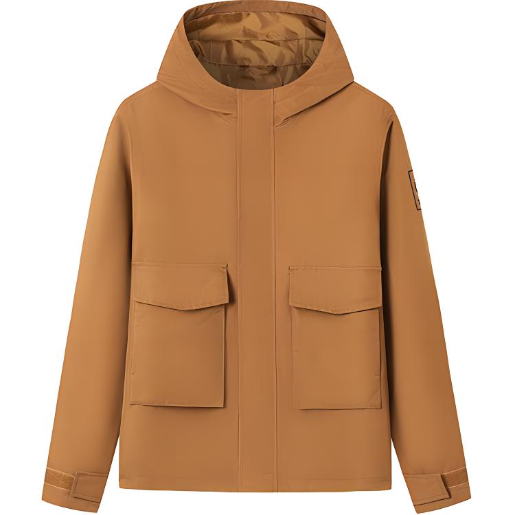 Timberland Outdoor Waterproof Windproof Breathable Hooded Jacket - Brown A2PD8-EH2