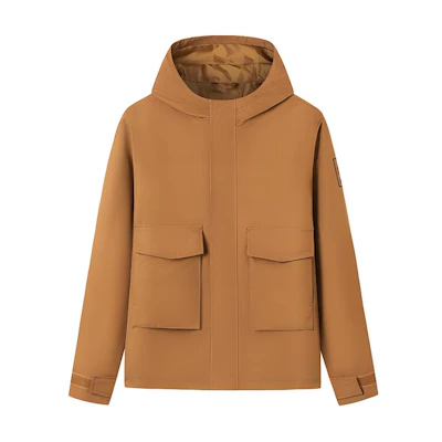 Timberland Outdoor Waterproof Windproof Breathable Hooded Jacket - Brown A2PD8-EH2