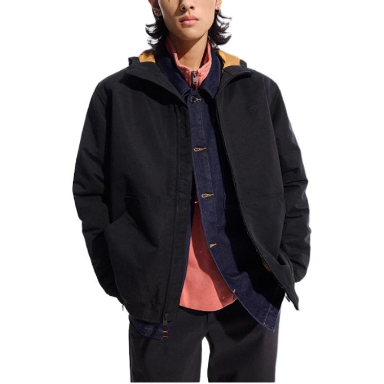 Shop 添柏岚户外防水防风保暖夹克 - 黑色 A28GP001