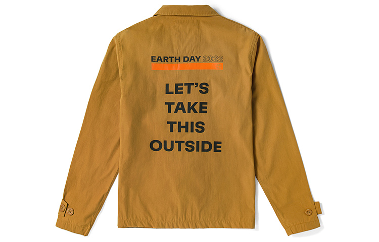 Lookbook Timberland Outdoor Workwear Jacket with Letter Print in Wheat Color A61G9-P47