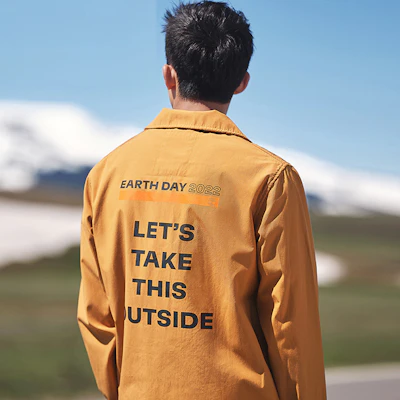 Timberland Outdoor Workwear Jacket with Letter Print in Wheat Color A61G9-P47 Purchase Timberland Outdoor Workwear Jacket with Letter Print in Wheat Color A61G9-P47