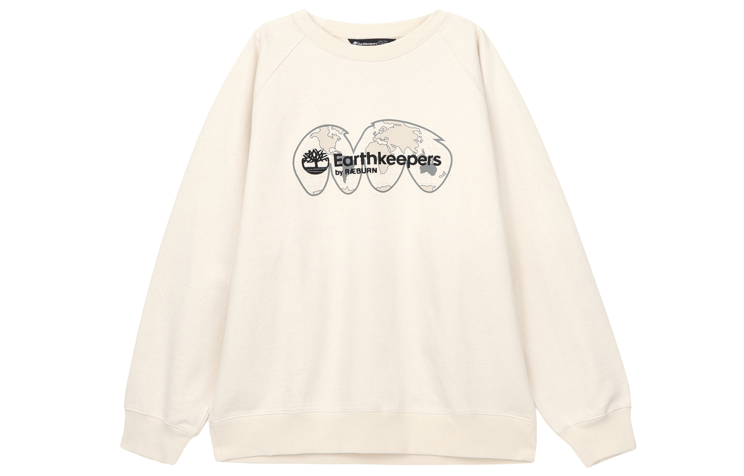 Timberland Oversized Logo Print Knit Sweatshirt - Undyed & Warm A5ZRH-CR3