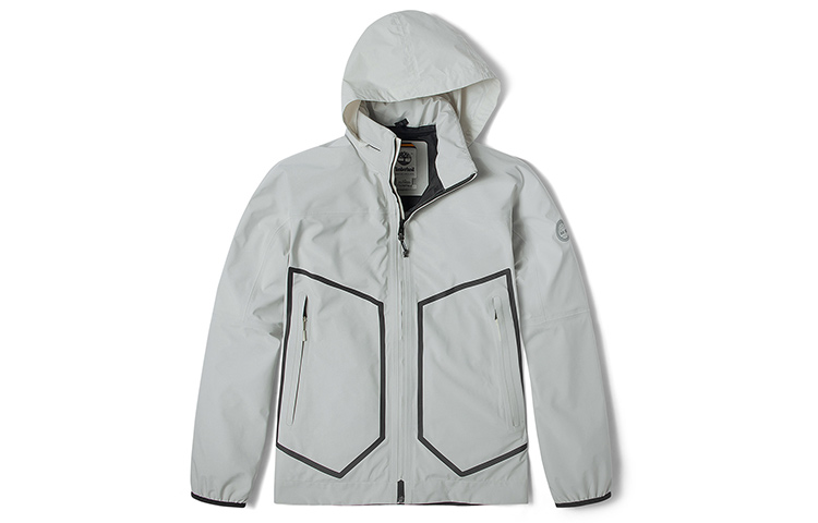 Timberland Packable Breathable Hooded Jacket White Sand Color A24M3-BH7
