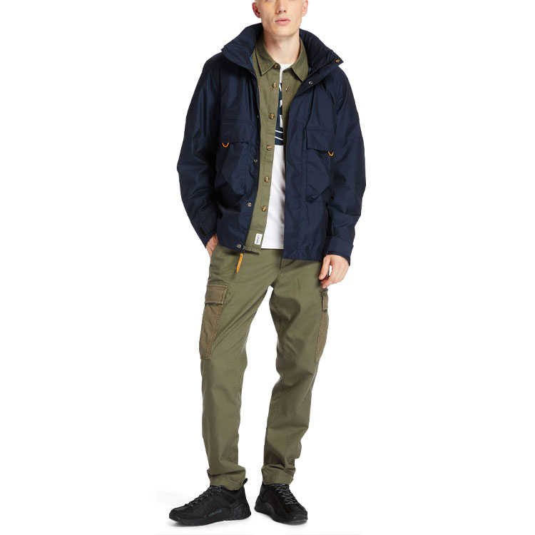 Purchase Timberland Packable Hooded Outdoor Jacket Deep Sapphire Blue A24YY-433