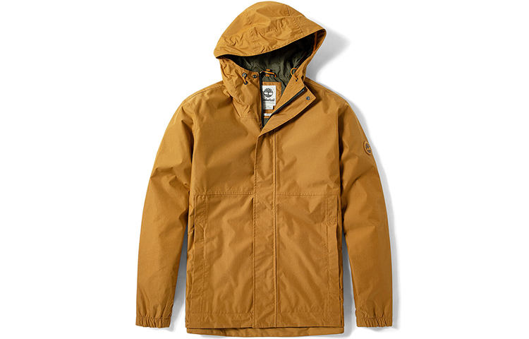 Timberland Packable Waterproof Outdoor Hooded Jacket Wheat Color A2EYF-P47