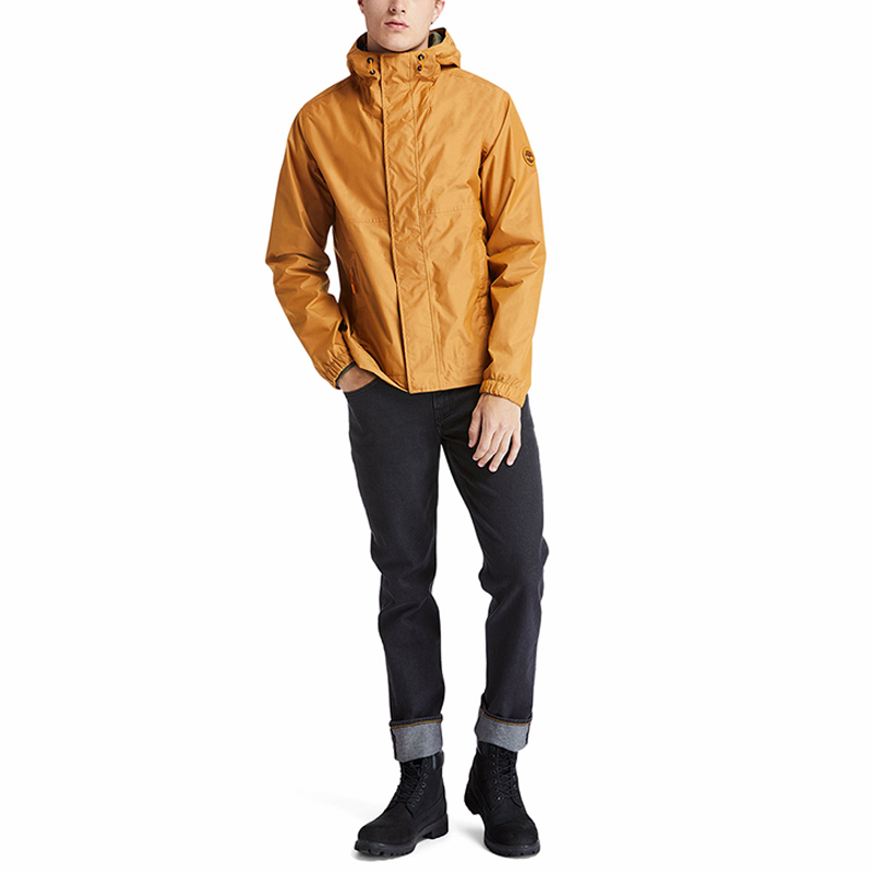 Lookbook 팀버랜드 팩커블 방수 아웃도어 후드자켓 위트 컬러 A2EYF-P47