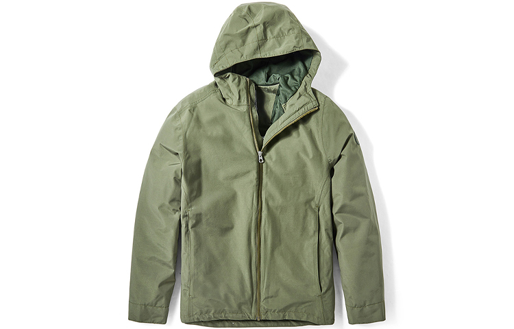 Timberland Packable Waterproof Zip Hoodie Jacket - Military Green A29XAA58