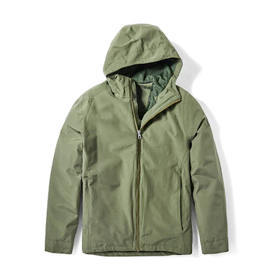 Timberland Packable Waterproof Zip Hoodie Jacket - Military Green A29XAA58