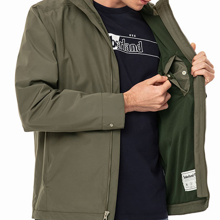 Timberland Packable Waterproof Zip Hoodie Jacket - Military Green A29XAA58 圖 6
