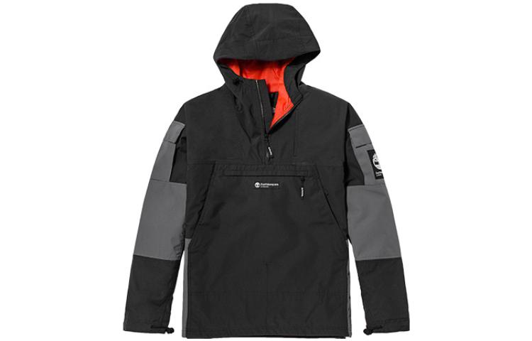 Timberland Patchwork Logo Hoodie Jacket in Black A25KE-M45 圖 2