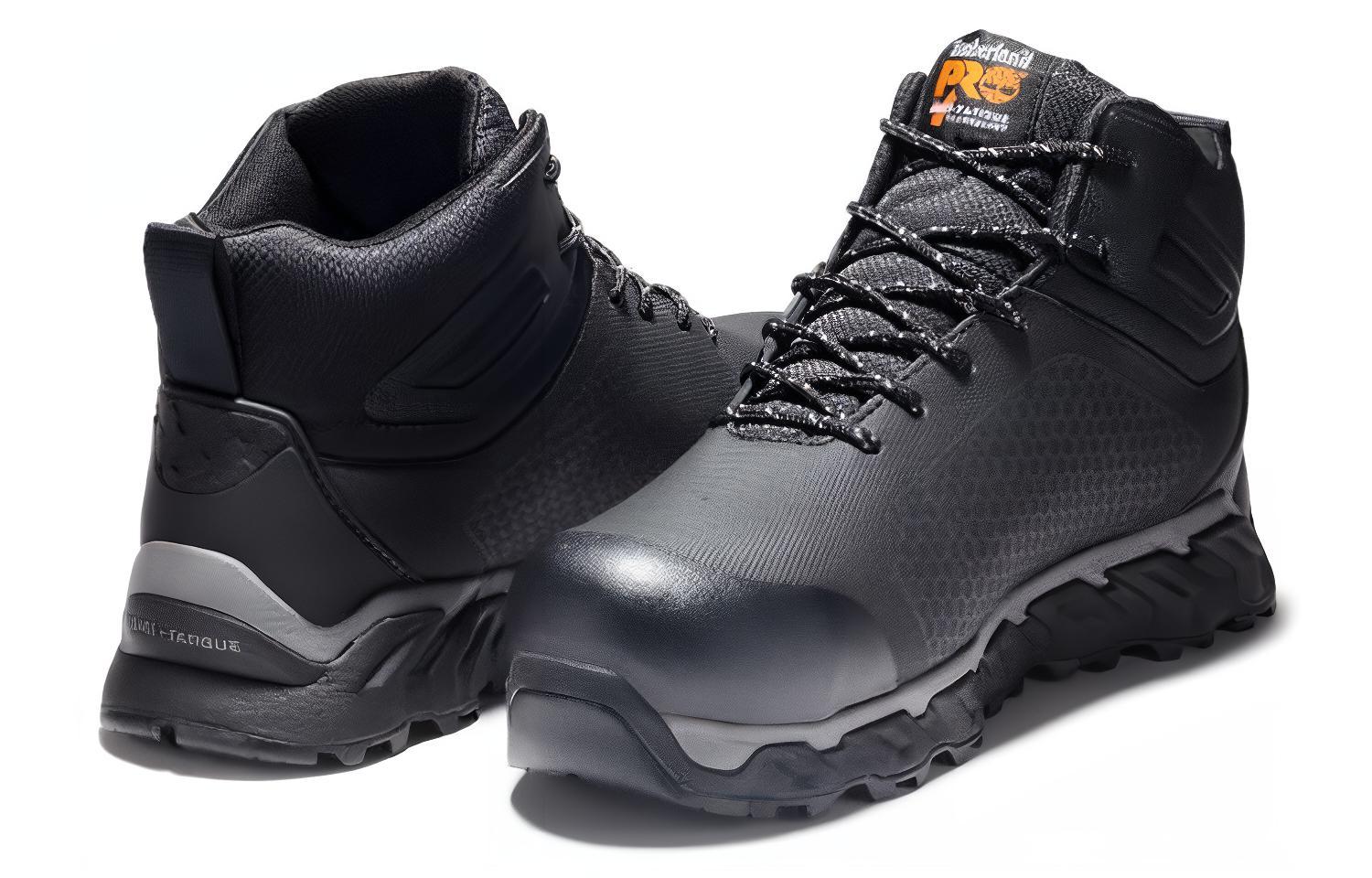 Shop Timberland Powertrain 'Comfortable Durable Waterproof Work Boot Black' A1KBW001