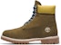 Timberland Premium 6 Inci But 'Hijau Zaitun Nubuck dengan Kolar Kuning' A5NZM327