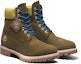 Shop Timberland Premium 6 Inci But 'Hijau Zaitun Nubuck dengan Kolar Kuning' A5NZM327