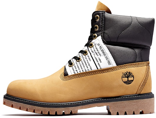 Timberland Premium 6 Inch Leather and Fabric Boots 'Wheat Nubuck with Black' A2QZR Buy Timberland Premium 6 Inch Leather and Fabric Boots 'Wheat Nubuck with Black' A2QZR
