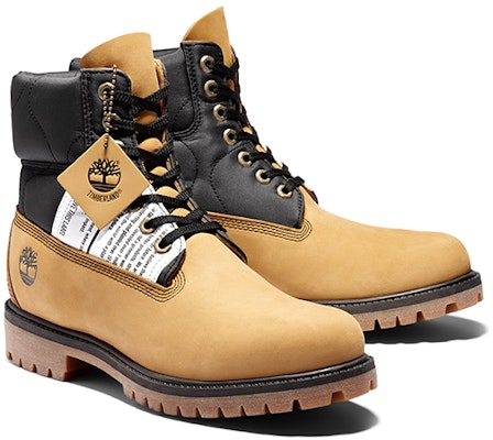 Timberland Premium 6 Inch Leather and Fabric Boots 'Wheat Nubuck with Black' A2QZR Lookbook Timberland Premium 6 Inch Leather and Fabric Boots 'Wheat Nubuck with Black' A2QZR