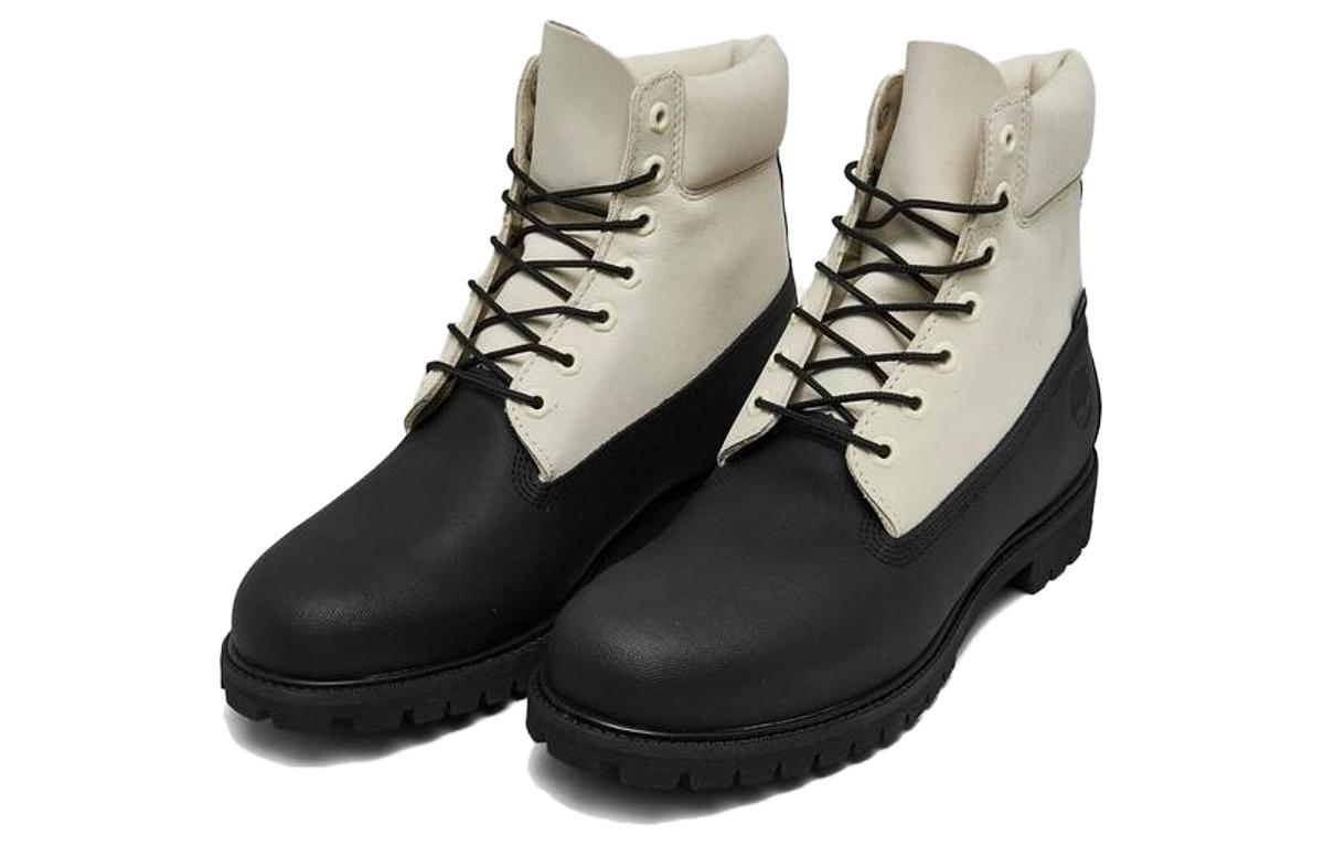 Lookbook ティンバーランド プレミアム 6インチ 防水ブーツ (黒白) A5YQW001