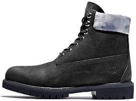 Timberland Premium 6 Inch Waterproof Boots 'Black Nubuck with Grey Camo Collar' A2NCJ001 Timberland Premium 6 Inch Waterproof Boots 'Black Nubuck with Grey Camo Collar' A2NCJ001