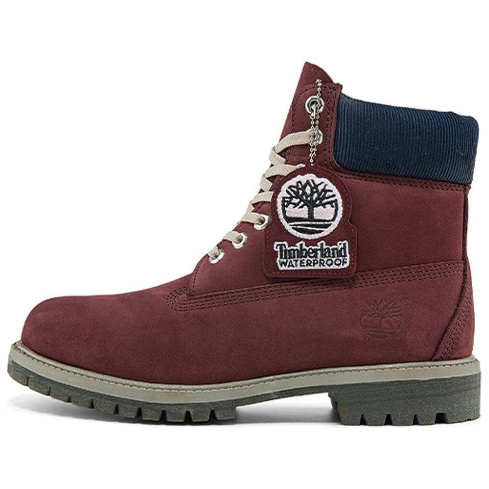 Timberland Premium 6 Inch Waterproof Boots 'Burgundy Nubuck' A2QXK