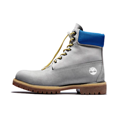 Timberland PRM 6 Inch Waterproof Boots 'Grey with Blue Collar'