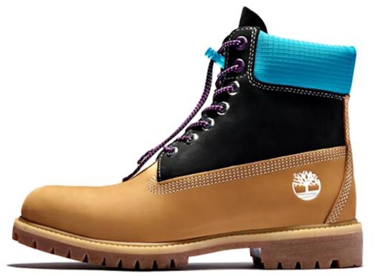 Timberland Premium 6 Inch Waterproof Boots 'Wheat Nubuck with Black and Blue Collar' A2N93231 Buy Timberland Premium 6 Inch Waterproof Boots 'Wheat Nubuck with Black and Blue Collar' A2N93231