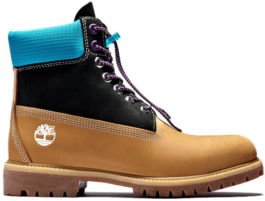 Timberland Premium 6 Inch Boot Tahan Air 'Wheat Nubuck dengan Kerah Hitam Biru' A2N93231 Order Timberland Premium 6 Inch Boot Tahan Air 'Wheat Nubuck dengan Kerah Hitam Biru' A2N93231