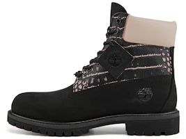 Timberland Premium Waterproof Wide Fit Boot 'Black Nubuck with Pink' A2JCKW Timberland Premium Waterproof Wide Fit Boot 'Black Nubuck with Pink' A2JCKW