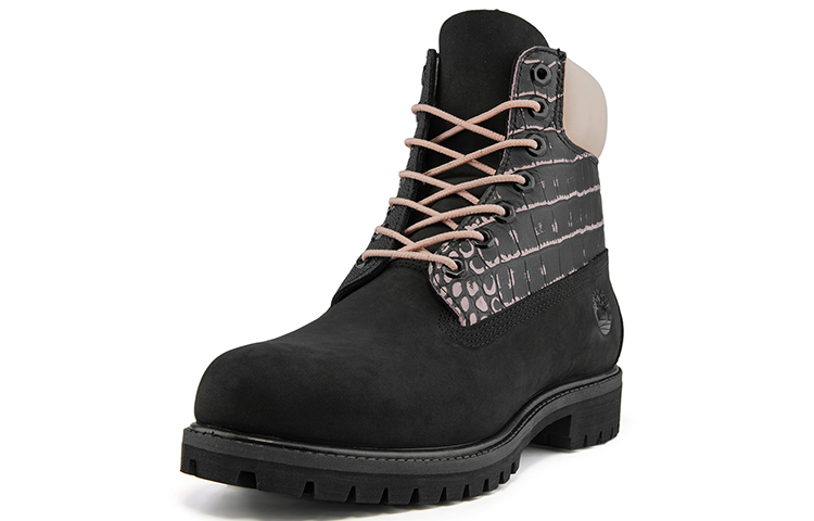 Lookbook Timberland Premium Boot Tahan Air 'Black Nubuck with Pink' Lebar Fit A2JCKW