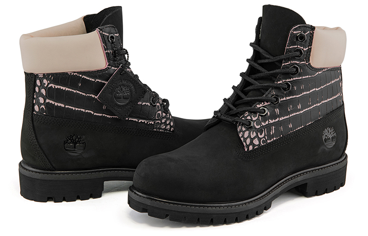 Purchase Timberland Premium Boot Tahan Air 'Black Nubuck with Pink' Lebar Fit A2JCKW